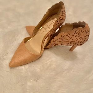 Jessica  simpson beige  stillettos